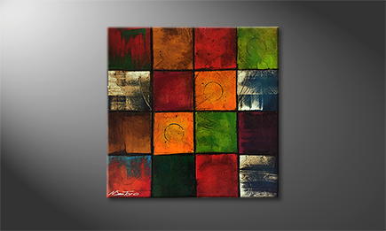 Prodotto: A266 - QUADRO MODERNO CANVAS ART COMPOSTO DA 4 QUADRI